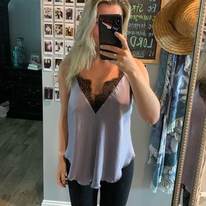 Free People Lace Tank Top